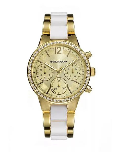 Reloj Mark Maddox mujer elegante caja bicolor brazalete acero Ref. MP6002-25