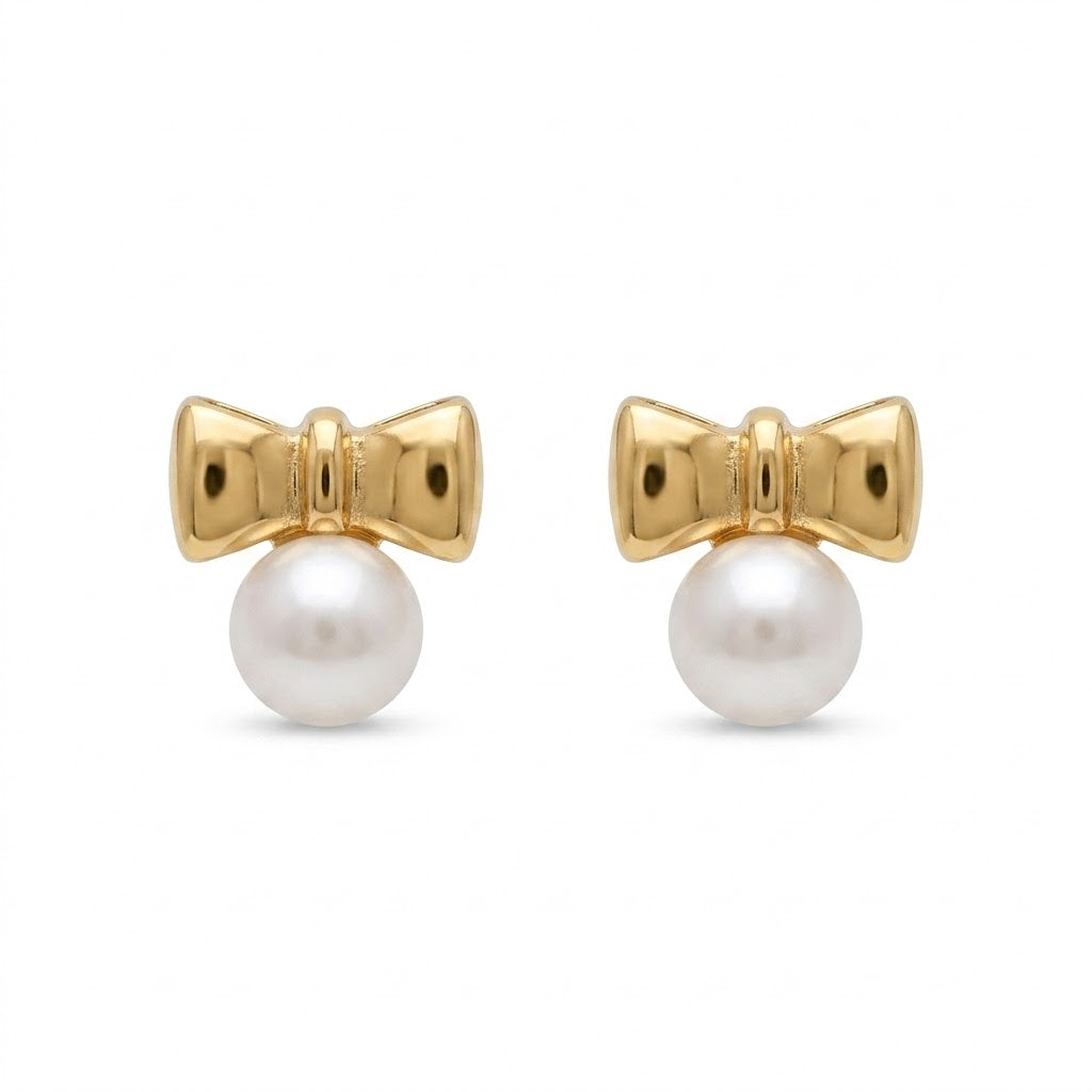 PENDIENTES BEBE ORO, ROSCA, CULTIVADA FINA