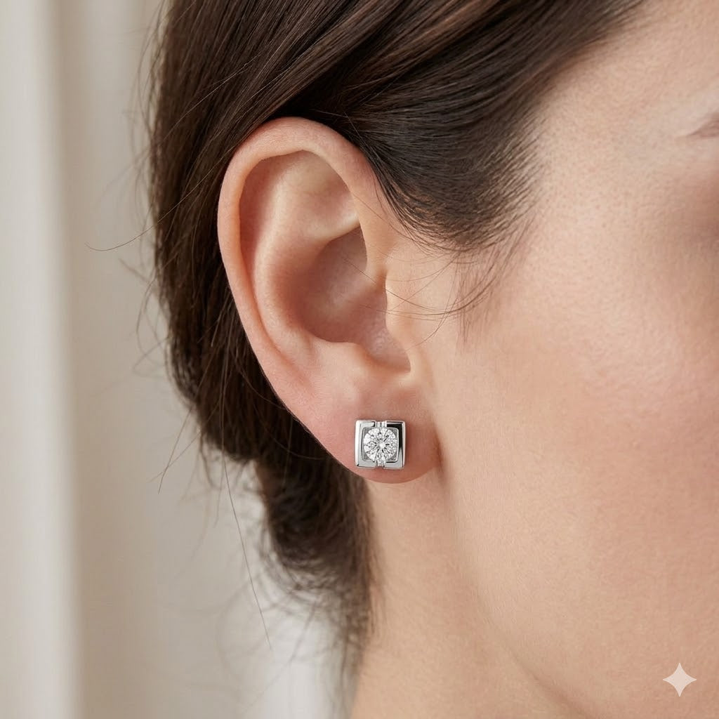 PENDIENTES ORO 18 KTES DIAMANTE