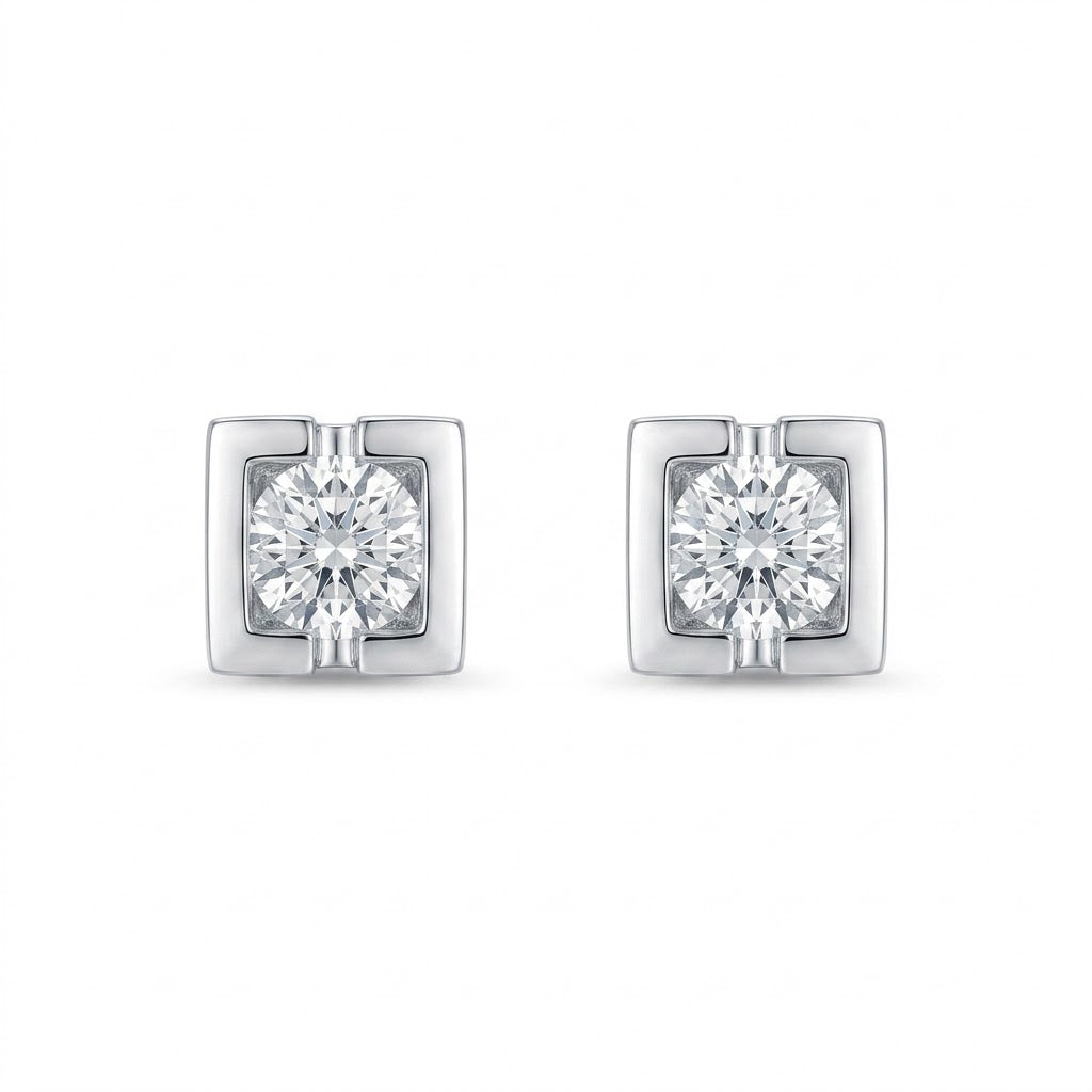 PENDIENTES ORO 18 KTES DIAMANTE