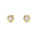 PENDIENTES ORO DE DIAMANTES 18 KTS PARA MUJER