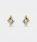 PENDIENTES BEBE ORO, CIERRE PRESION, BRILLANTE
