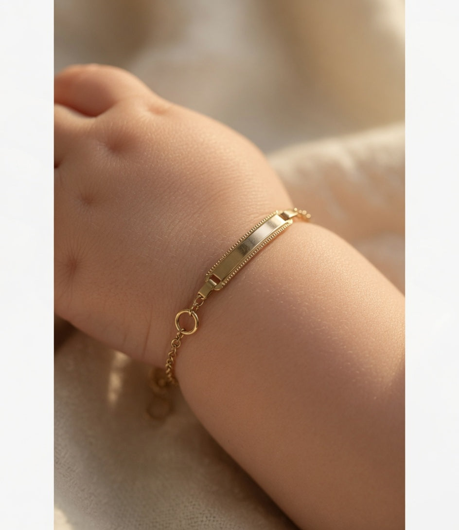 PULSERA DE ORO 9 KTES PARA BEBE