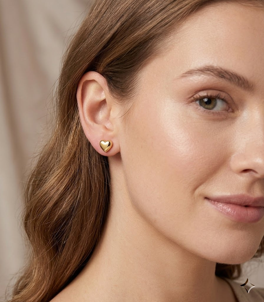 PENDIENTES ORO 9 KTES FORMA CORAZON