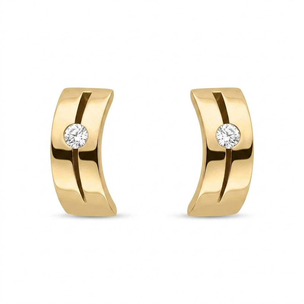 ARRACADES OR 18 QUILATS, DIAMANT