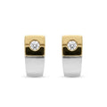 PENDIENTES ORO 18 KTES,  CON DIAMANTE