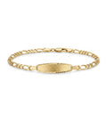 PULSERA ORO 9 KTS, 3X1 PLACA LISA