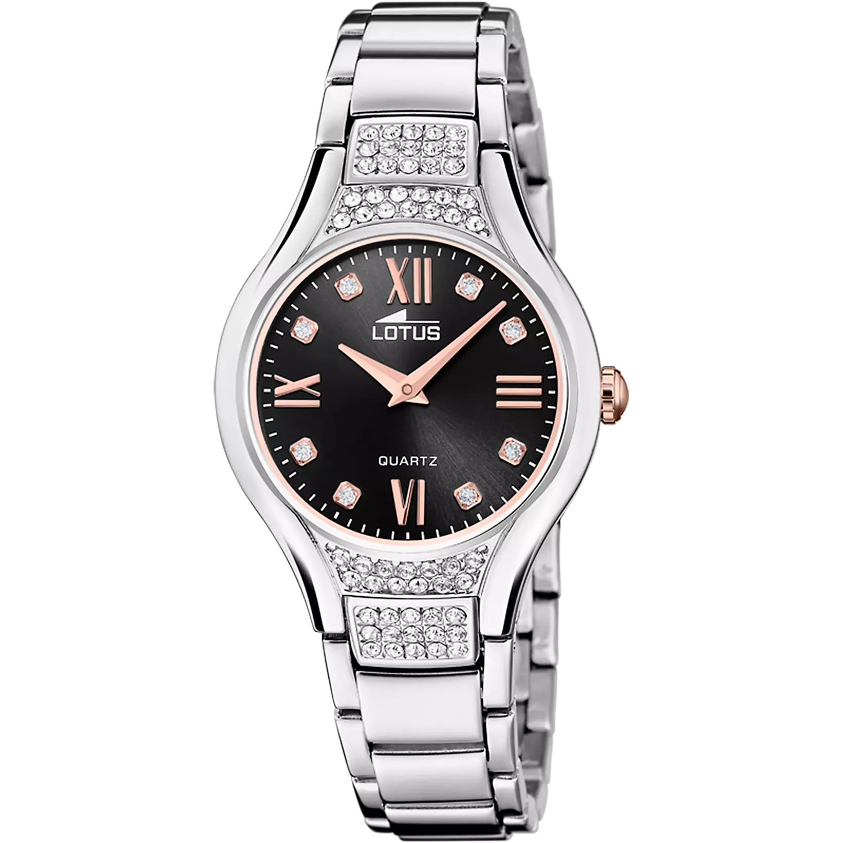 Reloj Lotus mujer glamour colección Bliss esfera negra con cristales Ref. 18910/6