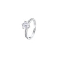 ANILLO SRA. PLATA SOLITARIO CRUZADO