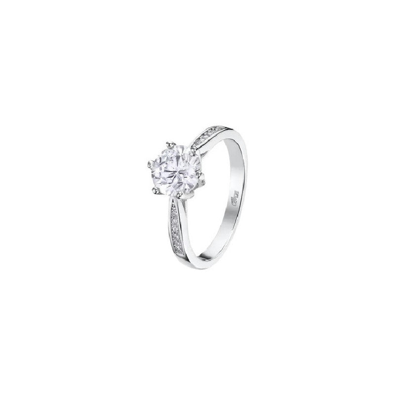 ANILLO SRA. PLATA SOLITARIO CRUZADO