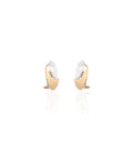 PENDIENTES 9 KTS BICOLOR CIRCONITAS