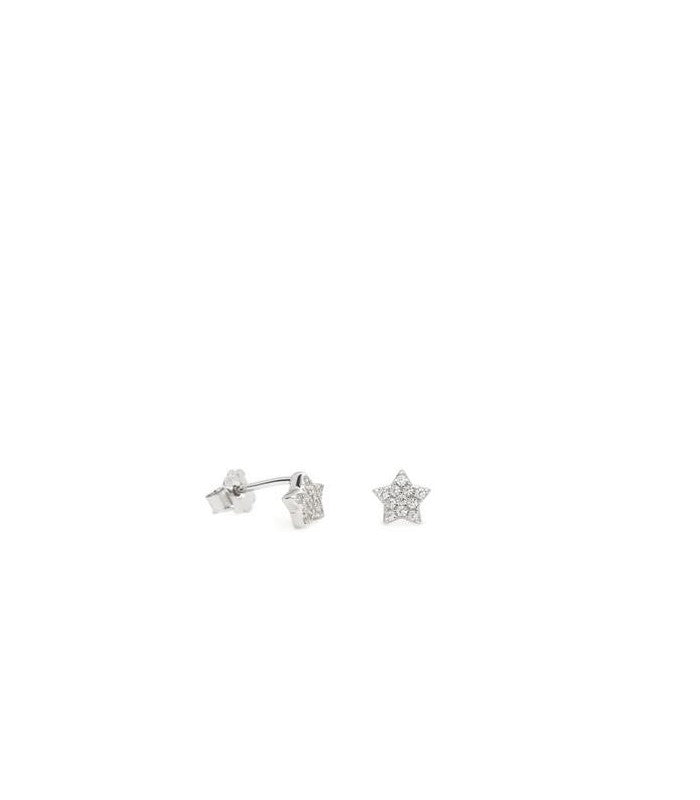 PENDIENTES PLATA ESTRELLA PAVE PEQUE