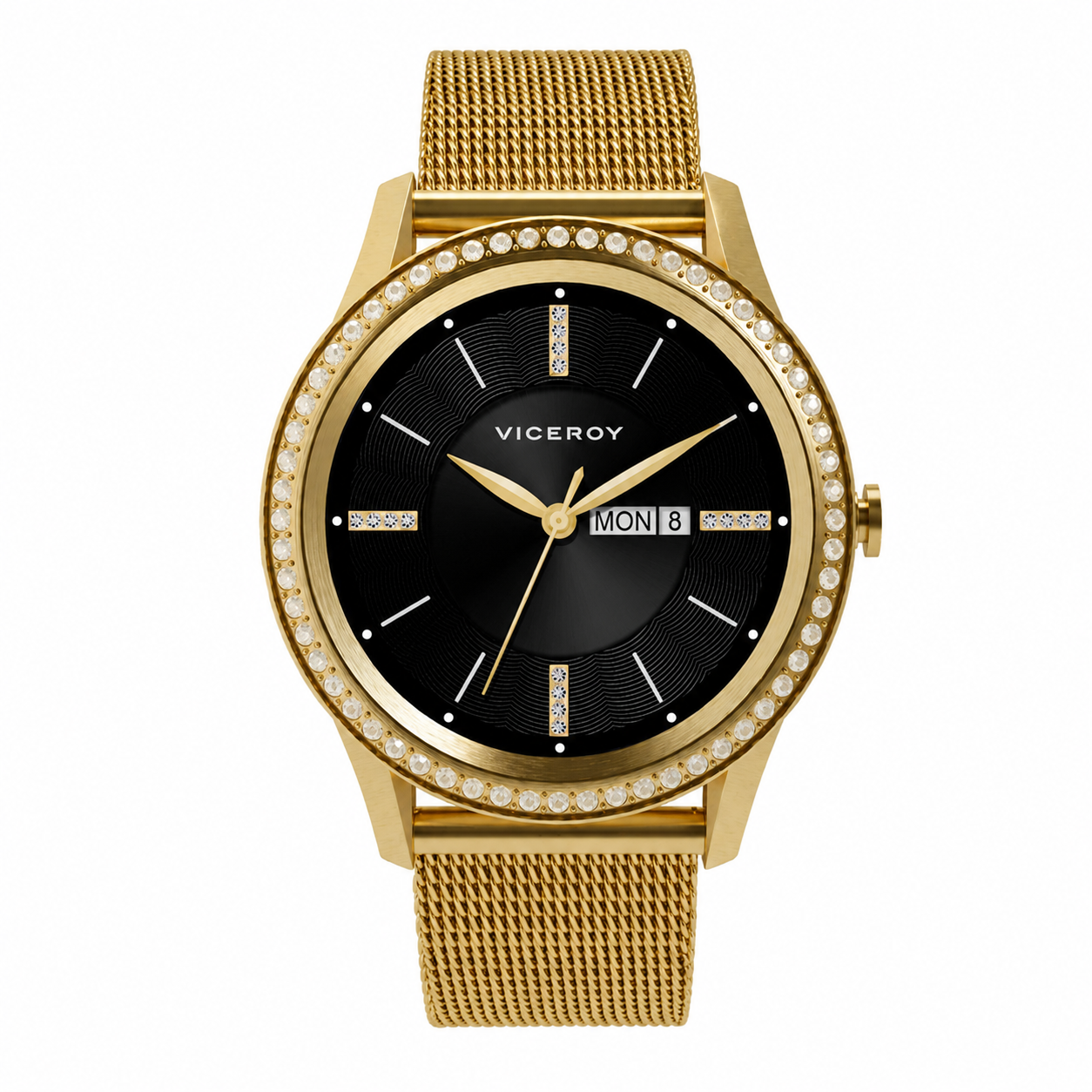 Reloj Viceroy Smart Pro mujer digital oro rosa malla milanesa Ref. 41102-90