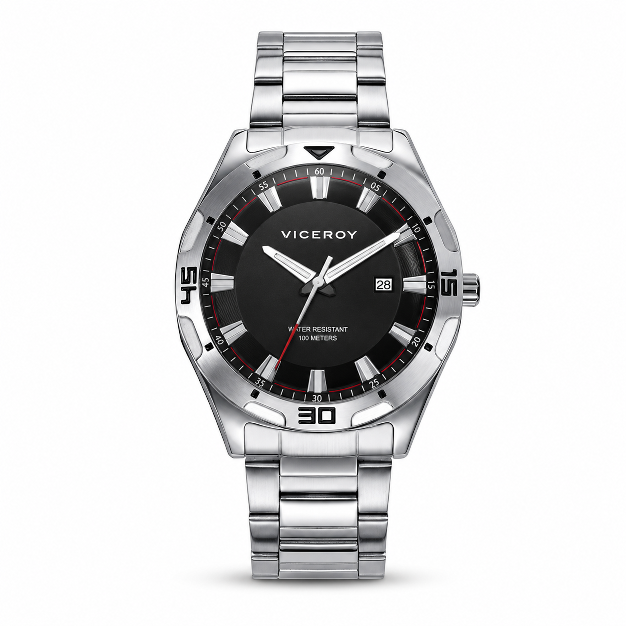 Reloj Viceroy hombre  analógico de acero esfera Negro - 401283-97
