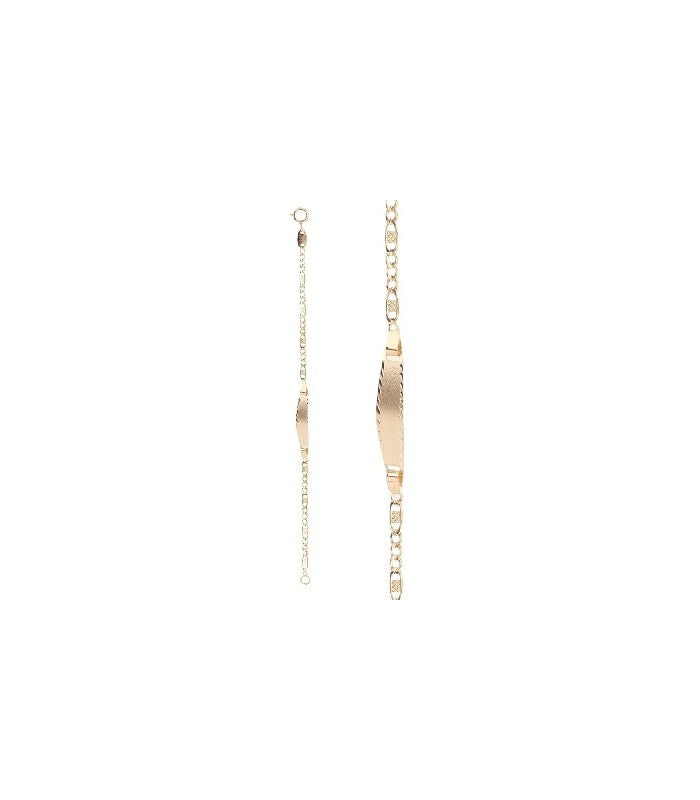 PULSERA NOMEOVIDES BEBE 9 KTES PLACA