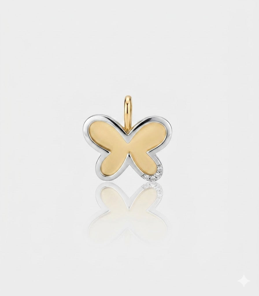 PENJOLL OR 18 KILATES DE DIAMANT EN FORMA DE PAPALLONA