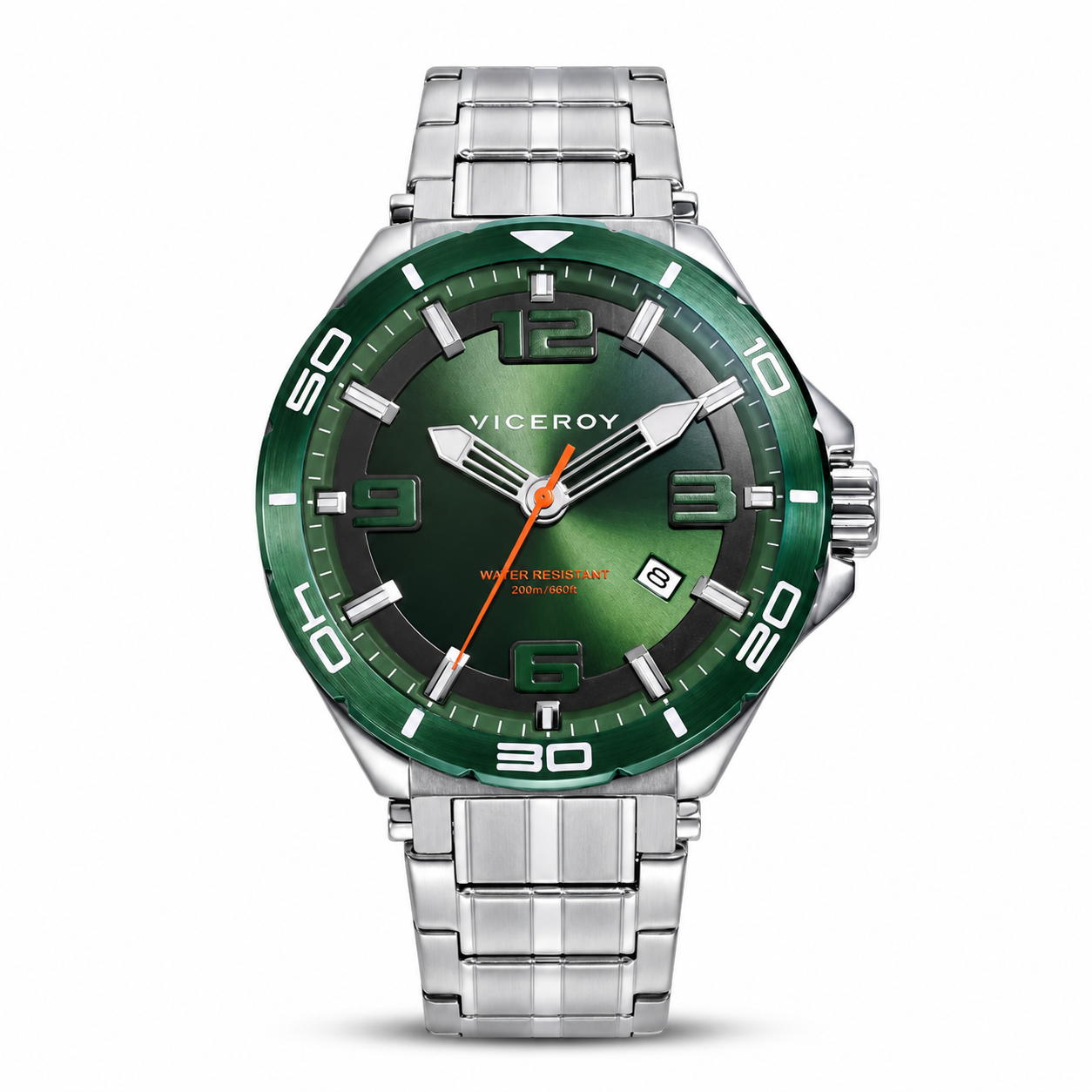 Reloj Viceroy hombre Heat deportivo de acero esfera verde - 46839-65