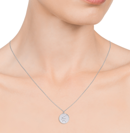 COLLAR PLATA DE LEY SIGNO ACUARIO SRA