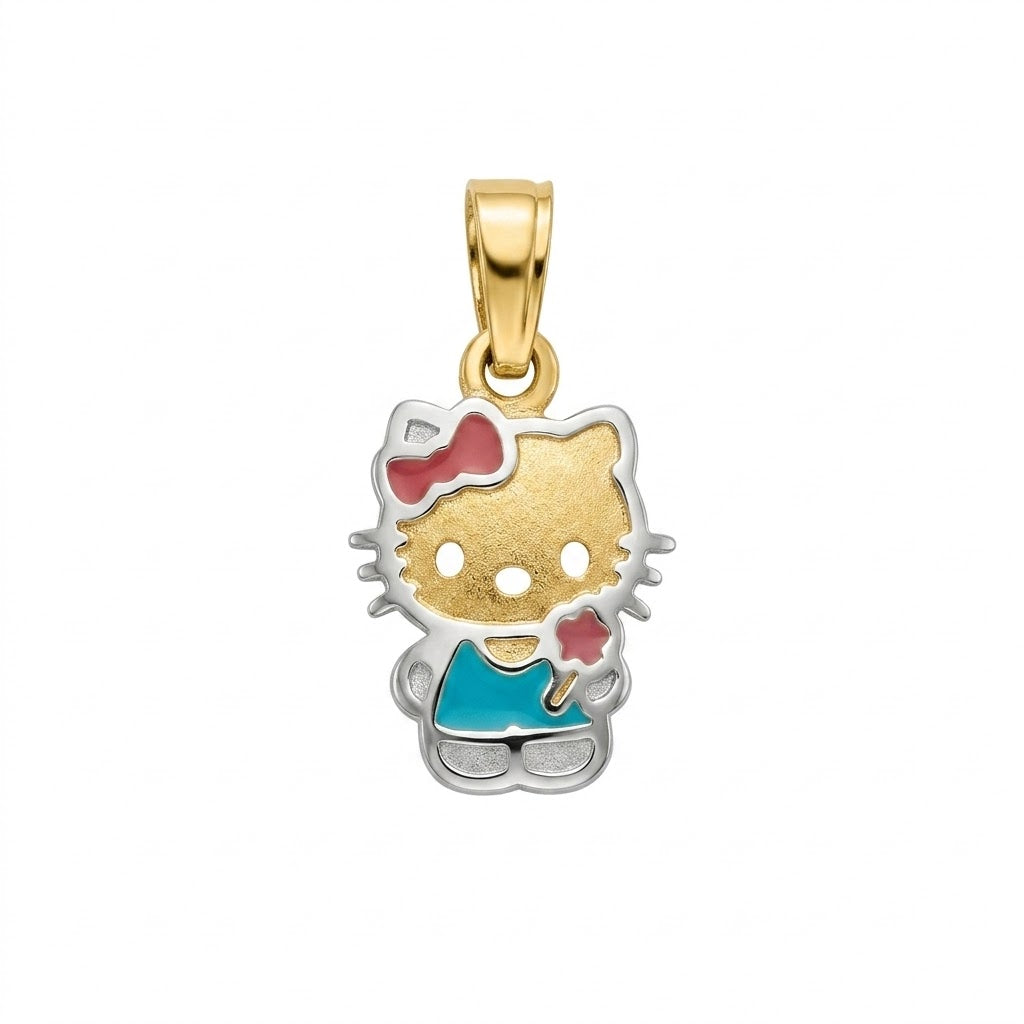 COLGANTE ORO BLANCO 18 KTES, KITTY