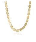 COLLAR ACERO IP DORADO PLACAS SRA FN