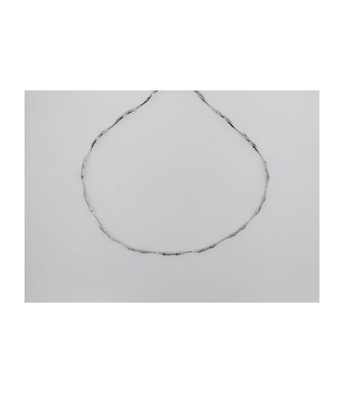 Collar Oro Blanco 18 kts con Circonitas