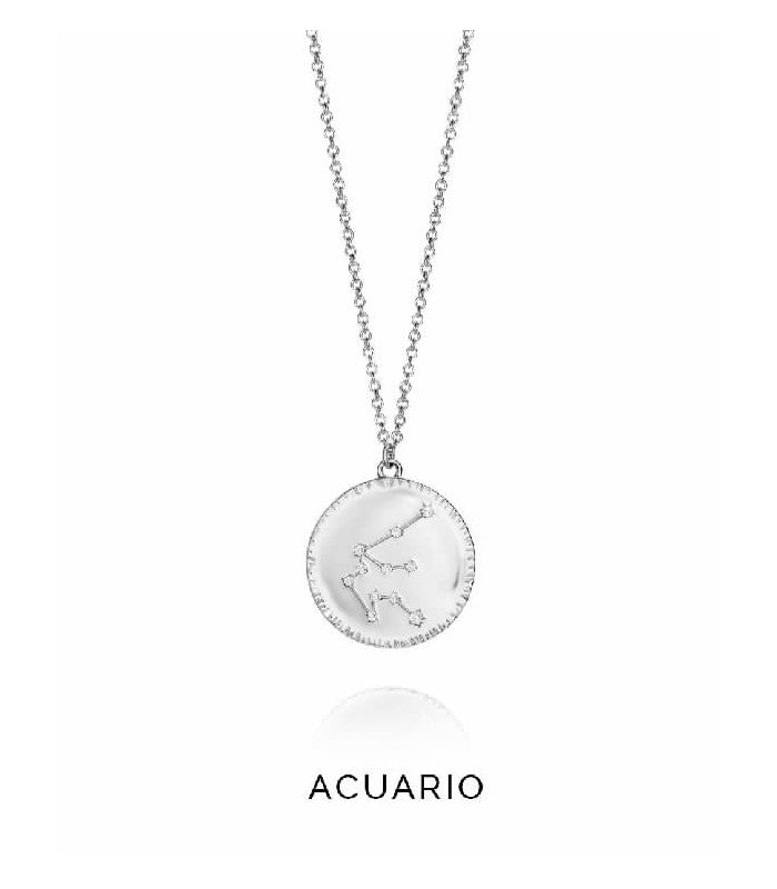 COLLAR PLATA DE LEY SIGNO ACUARIO SRA