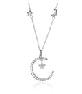 COLLAR PLATA LLUNA GRAN CIRCONITES SRA