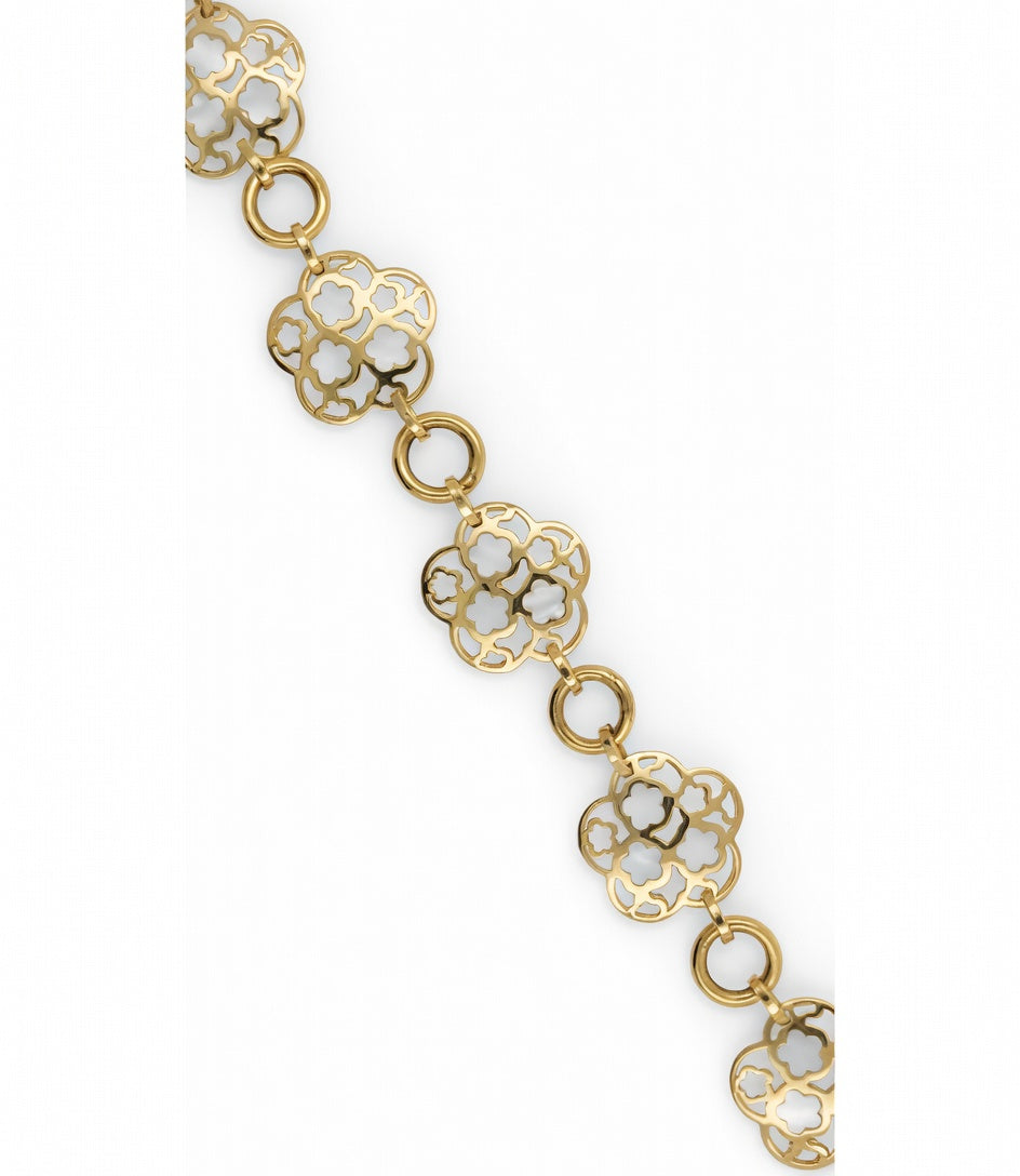 PULSERA ORO 18 KTES, CALADA, NACAR