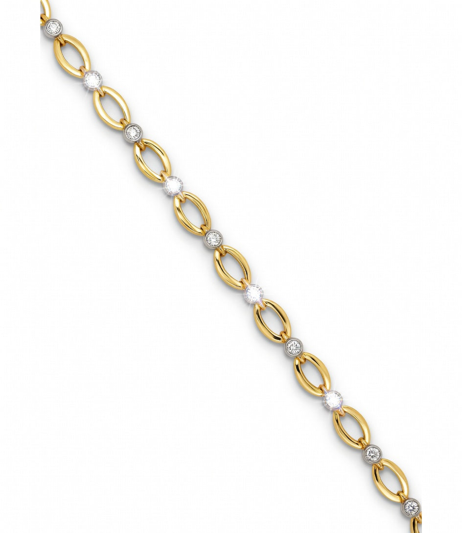 PULSERA ORO, CIRCONITAS