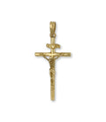 Cruz de Oro 18kt Tubo Fino con Cristo