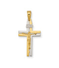 Cruz de Oro 18kt Bicolor con Cristo