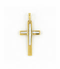 Creu d'Or de 18kt amb Interior de Nacre