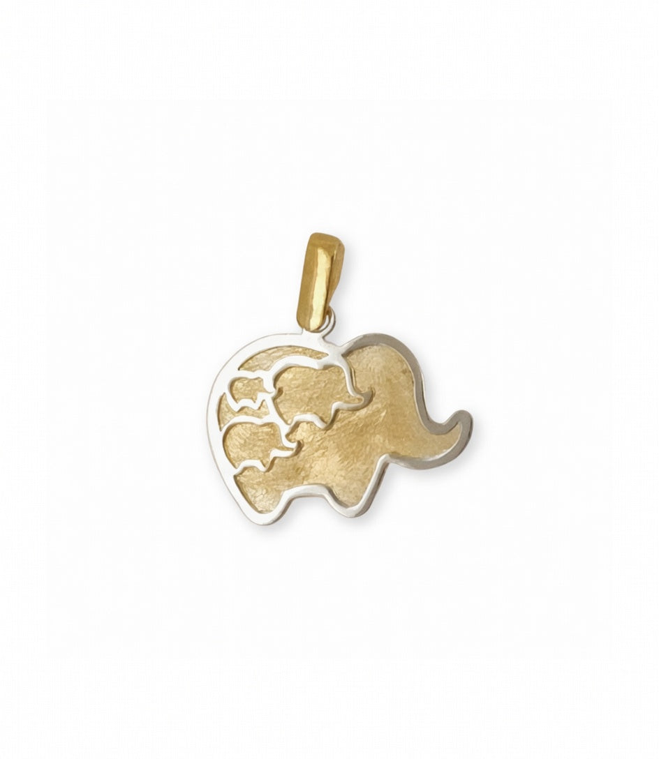 COLGANTE ORO 18 KTES, BICOLOR