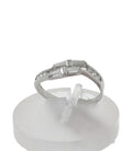 ANELL OR BLANC 18KT ZIRCONITES