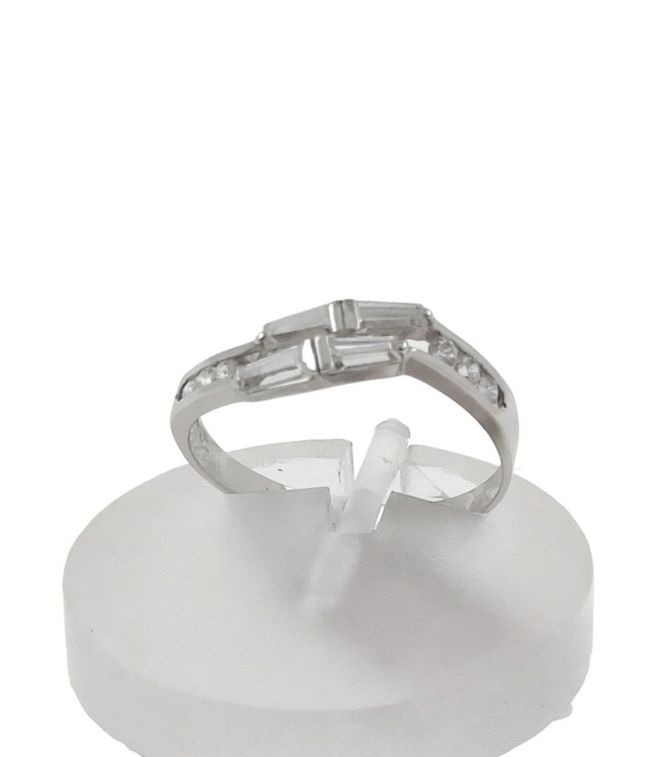 SORTIJA ORO BLANCO 18KTES CIRCONITAS