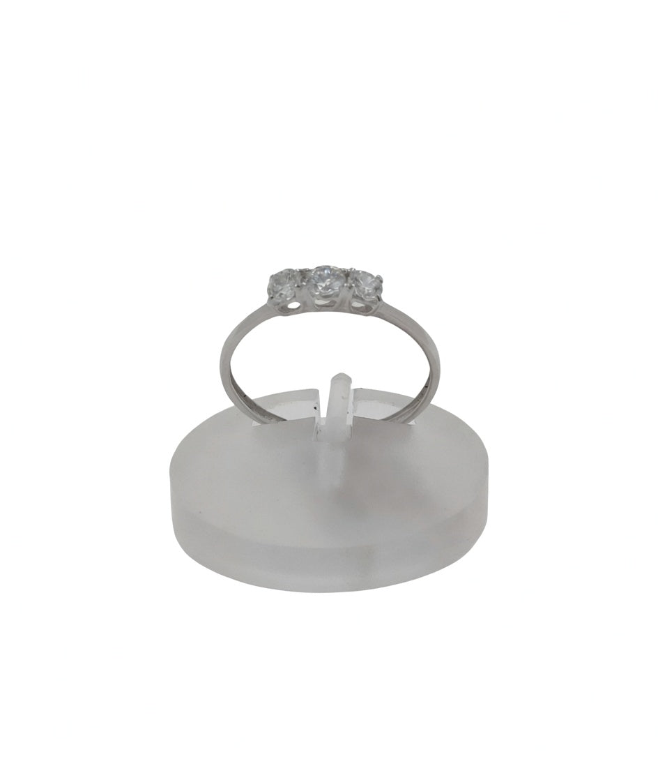 SORTIJA ORO BLANCO 18KTES CIRCONITAS