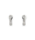 Pendientes Oro Blanco y 8 Brillantes