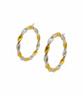ARRACADES OR BICOLOR 18 QUILATES, TRENADES