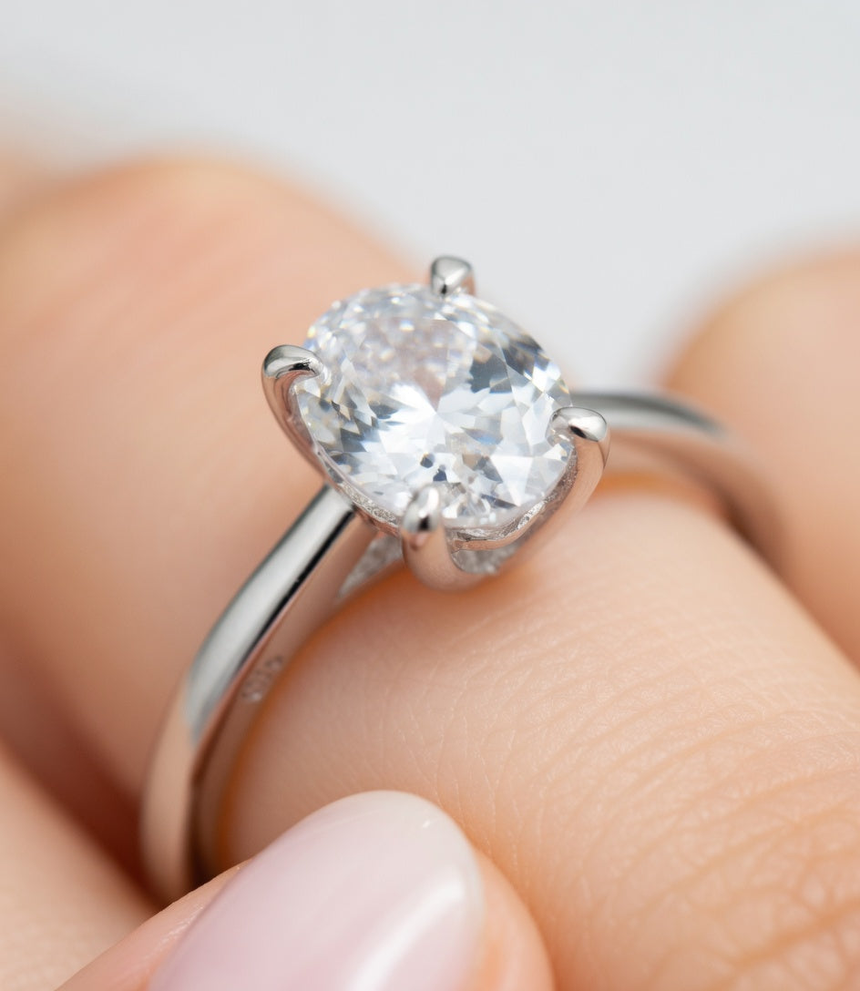 SORTIJA PLATA CIRCONITAS