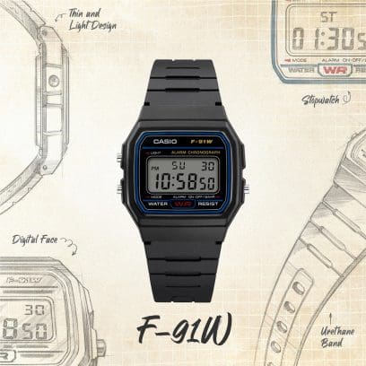 Reloj Casio Sr. Ref: F-91W-1
