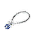 PULSERA ACERO Y ACETATO AZUL SRA FASHION