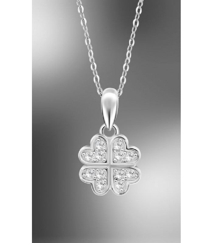 LOTUS PLATA COLLAR TREBOL