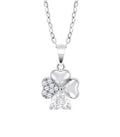 LOTUS PLATA COLLAR TREBOL