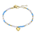 PULSERA LOTUS STYLE WOMAN'S HEART DORADO