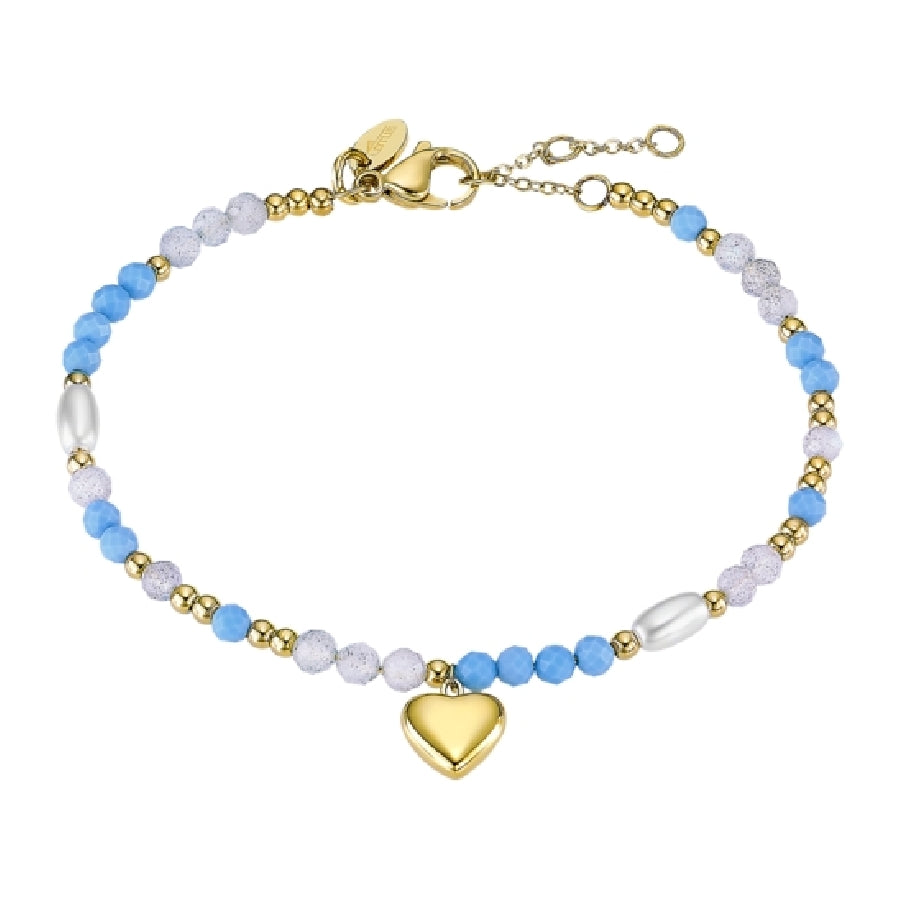 PULSERA LOTUS STYLE WOMAN'S HEART DORADO
