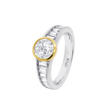 ANILLO SRA. PLATA CHATON.BIC