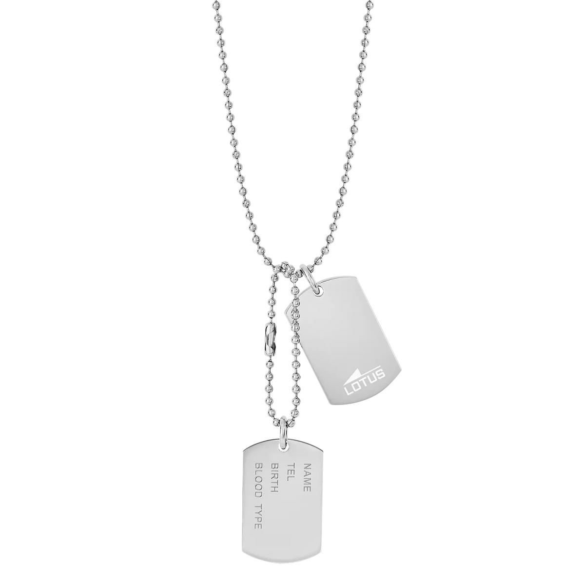 COLLAR PLACA MILITAR LOTUS STYLE URBAN MAN LS2139-1/1