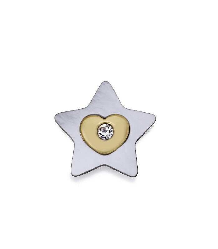MOTIVO ACERO IP DORADO ESTRELLA