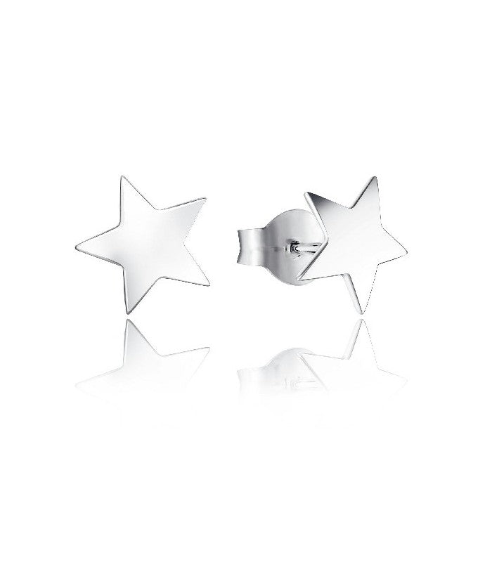 ARRACADES PLATA DE LLEI FORMA ESTRELLA
