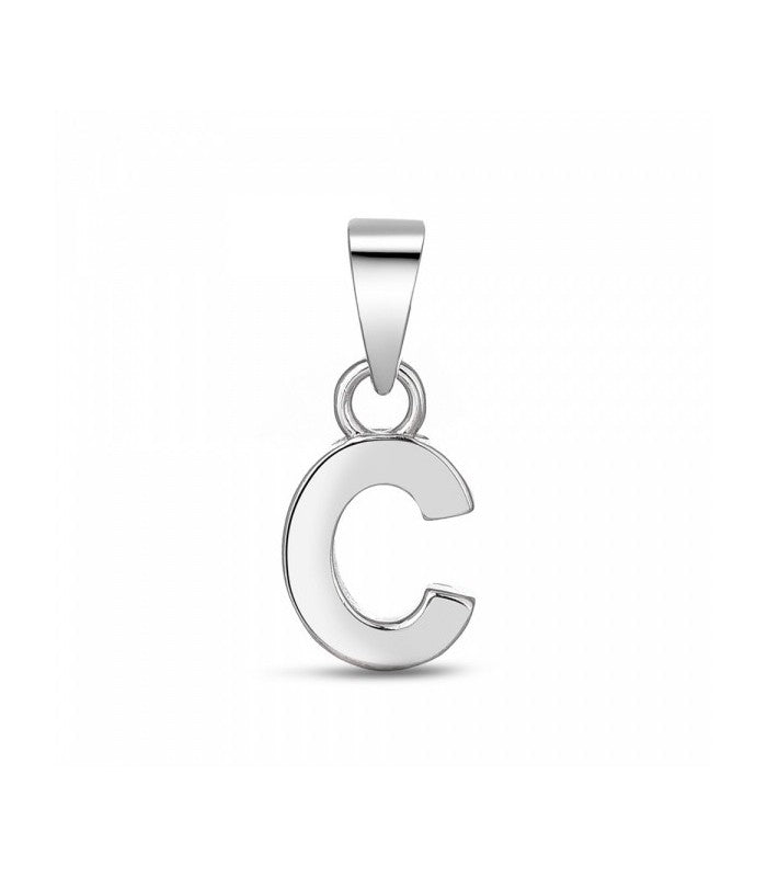 COLGANTE PLATA LETRA C